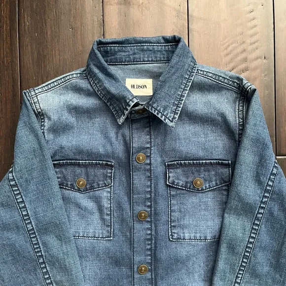 Hudson Jeans kids button down denim dress. Size L - Picture 9 of 12